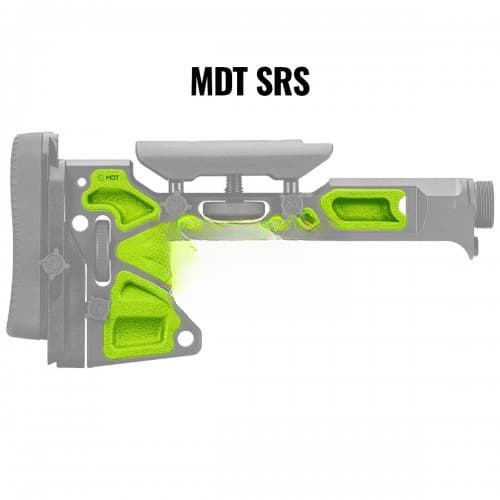 Виброгаситель для приклада SRS MDT RUBBER DAMPENERS Green