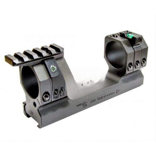 Кронштейн CNC с полукольцом с планкой Пикатинни (Picatinny rail) и полукольцом с уровнем Ø34 H25MM 20 MOA