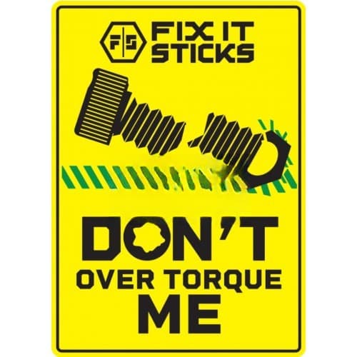Патч FIX IT STICKS Don't Over Torque Me PVC Patch