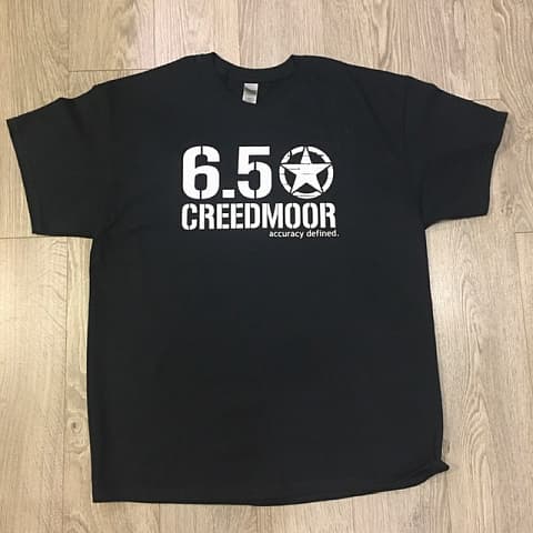 футболка "6.5 Creedmoor " черная
