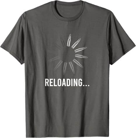 Футболка "RELOADING..." Gun Bullet Shirt Funny