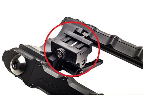 Крепление/переходник для сошек Accu-Tac на PICATINNY RAIL (без QD) #PRK-0350