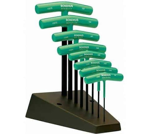 Набор из 8 Т-образных Torx ключей BONDHUS 33034