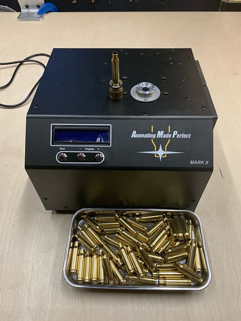 Отжиг гильз на машинке AMP Mark II партия до 100 шт.