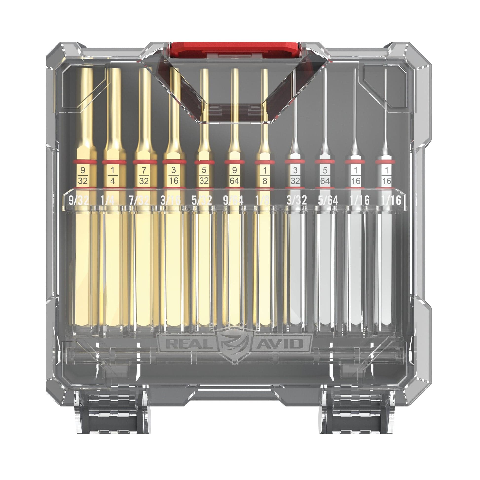 Набор латунных и стальных выколоток для оружия - Real Avid Accu-Punch 11-Piece Standard Brass & Steel Pin Punch Set