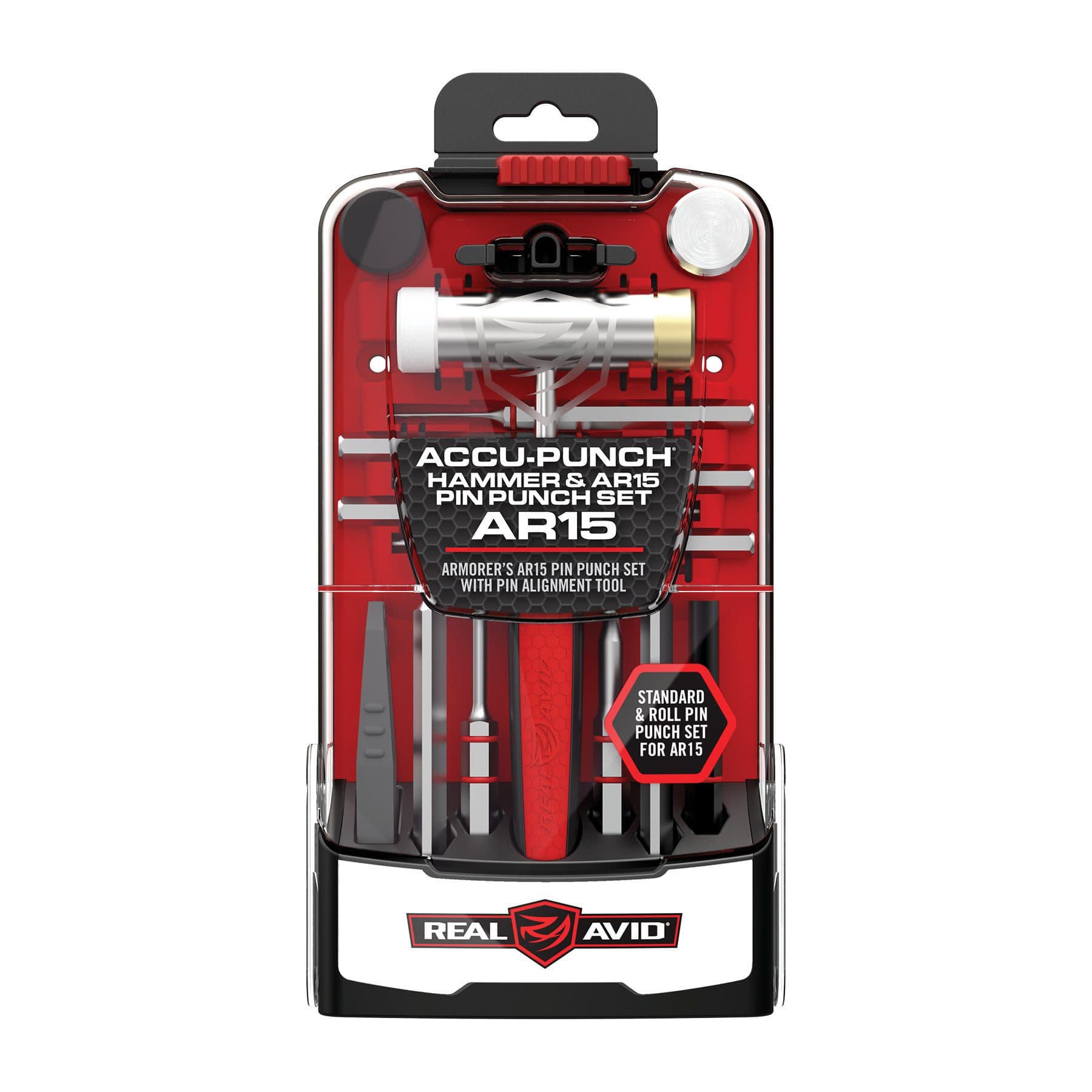 Набор выколоток с молотком Real Avid для AR-15 - Accu-Punch Hammer & AR15 Pin Punch Set
