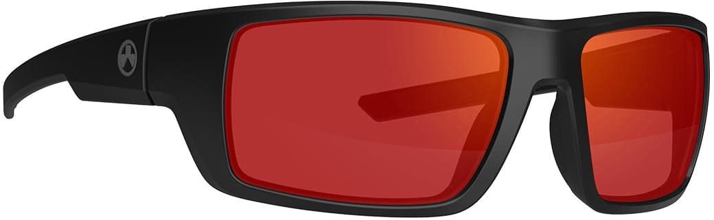 Очки Magpul Apex Eyewear Frame Color-mattle black, Lens Color - Gray/Red Mirror