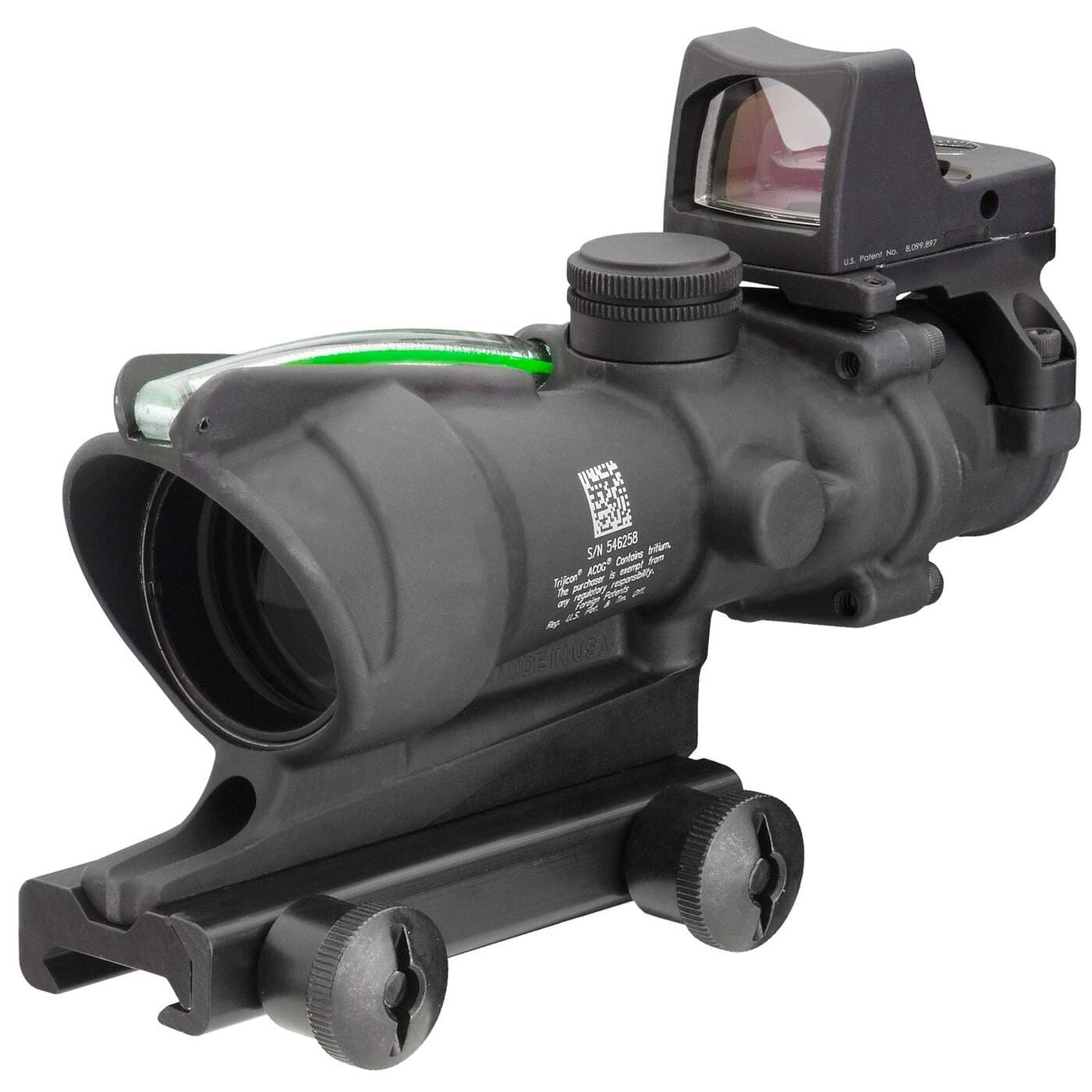 Прицел Trijicon ACOG 4x32 Dual Illum. Green Chevron .223 & RMR Type 2 Red Dot 3.25 MOA