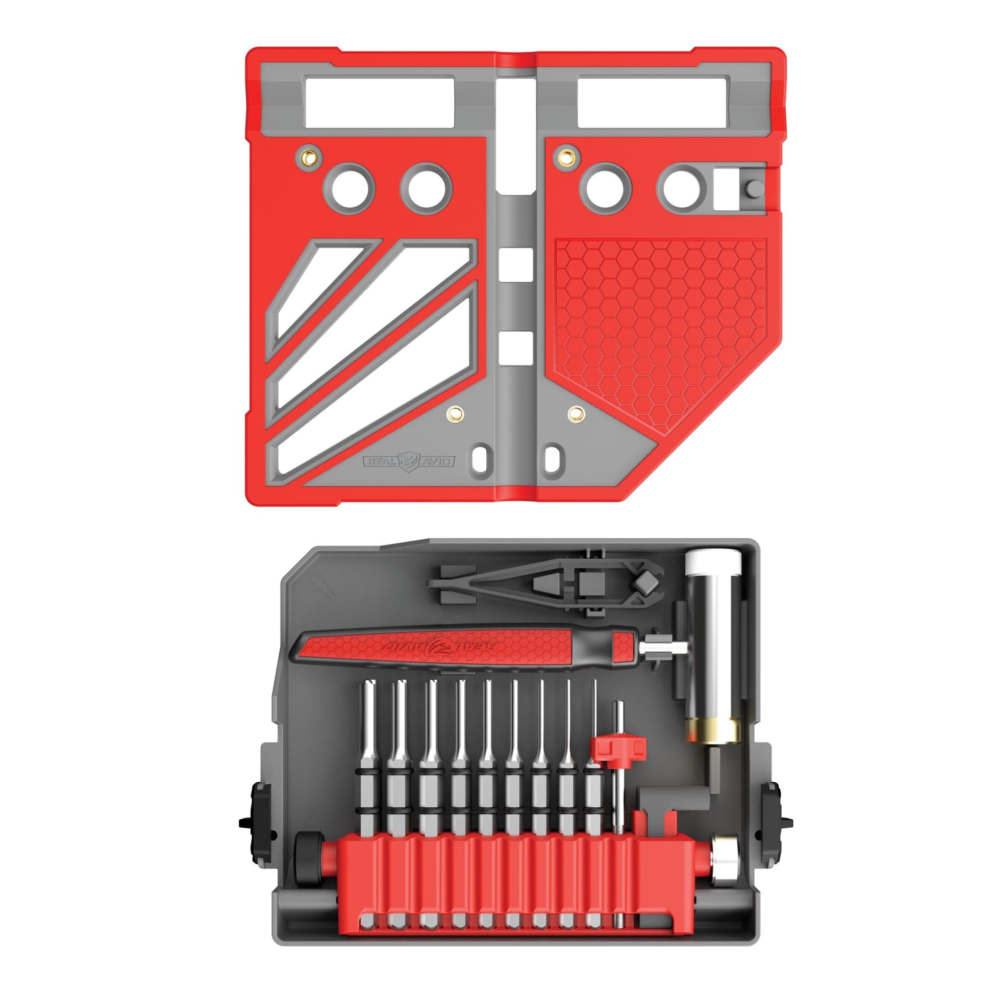 Универсальный блок для обслуживания с набором выколоток и молотком Real Avid - Master Bench Block Pro-Kit