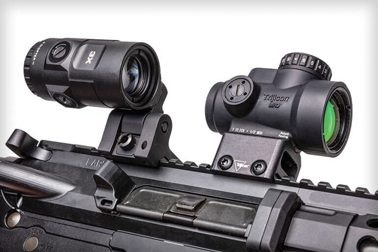 Коллиматорный прицел Trijicon MRO HD Red Dot Adjustable Full Co-Witness & With 3x magnifer