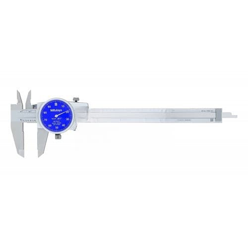 Mitutoyo 505-742-51 D6"TX-1 Dial Caliper, Blue Face, 0.1"/Rev, 0"-6", 0.001"